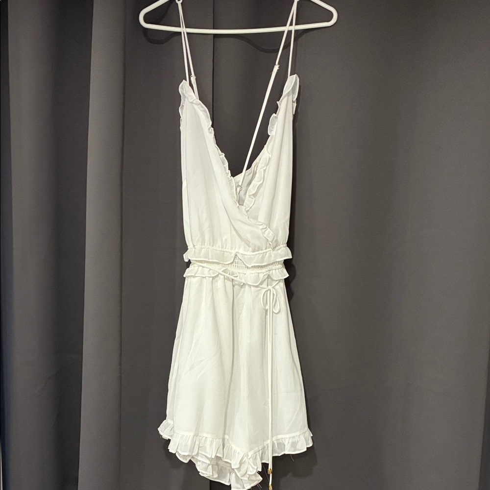 Fashion Nova White Summer Romper